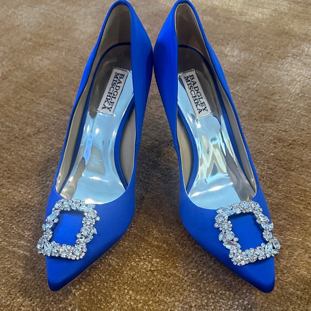 Badgley Mischka Cher Crystal Embellished Pump size 8